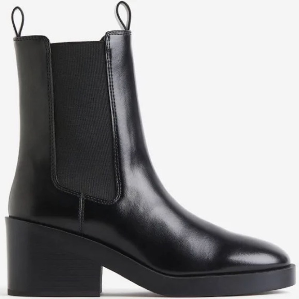Faux Leather Chelsea Boot